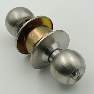CERRADURA POMO CILINDRICO ACERO INOXIDABLE TIPO BOLA PARA BAÑO. 20POP-PROLOK-