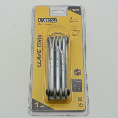 JUEGO 8 PCS LLAVE TORX T10-T45 UYUSTOOLSS. YXS801