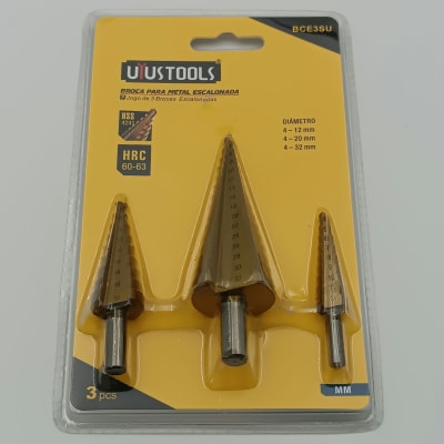 SET 3 UN BROCAS ESCALONADAS METAL UYUSTOOLSS. BCE3SU