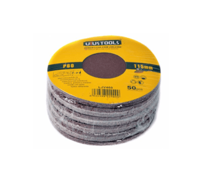 DISCO LIJA CON VELCRO 4 1/2 PULGADAS (115MM.) #60 UYUSTOOLSS . LJV460