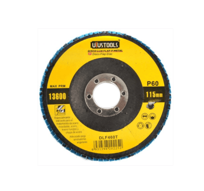 DISCO FLAP 4 1/2 PULGADAS ACERO INOX/METAL GR60. UYUSTOOLSS DLF460T