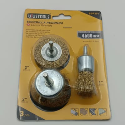 ESCOBILLA REDONDA SET 3PCS. UYUSTOOLSS EBR301