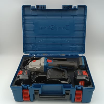 ESMERIL ANGULAR 4 1/2 20V 2BAT 4AH BRUSHLESS DONGCHENG DCSM03-115EM1