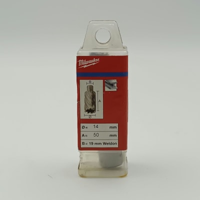 BROCA ANULAR HSS, DIAMETRO 14 MM, LARGO 50 MM, MILWAUKEE1