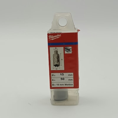 BROCA ANULAR HSS, DIAMETRO 15 MM, LARGO 50 MM, MILWAUKEE1