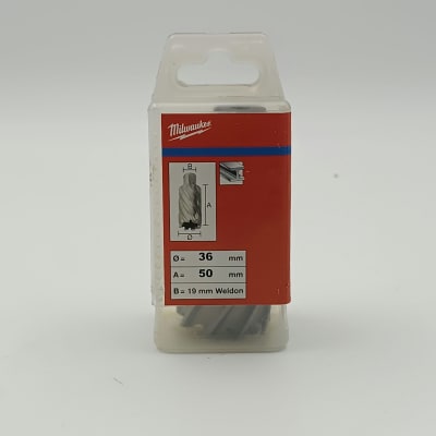 BROCA ANULAR HSS, DIAMETRO 36 MM, LARGO 50 MM, MILWAUKEE1