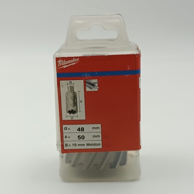 BROCA ANULAR HSS, DIAMETRO 48 MM, LARGO 50 MM, MILWAUKEE1