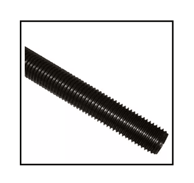 HILO ACERO AL CARBONO 1/4 -20 X 3 M. NEGRO