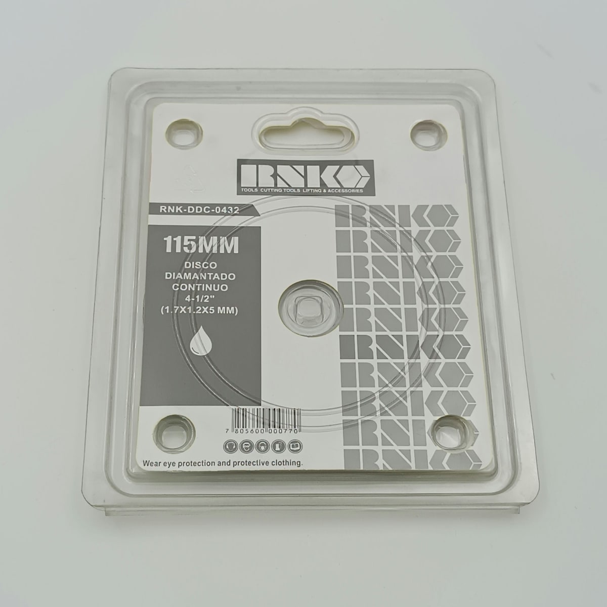 DISCO DIAMANTADO CONTINUO 4-1/2 (1.7X1.2X7 MM.). RNK 0