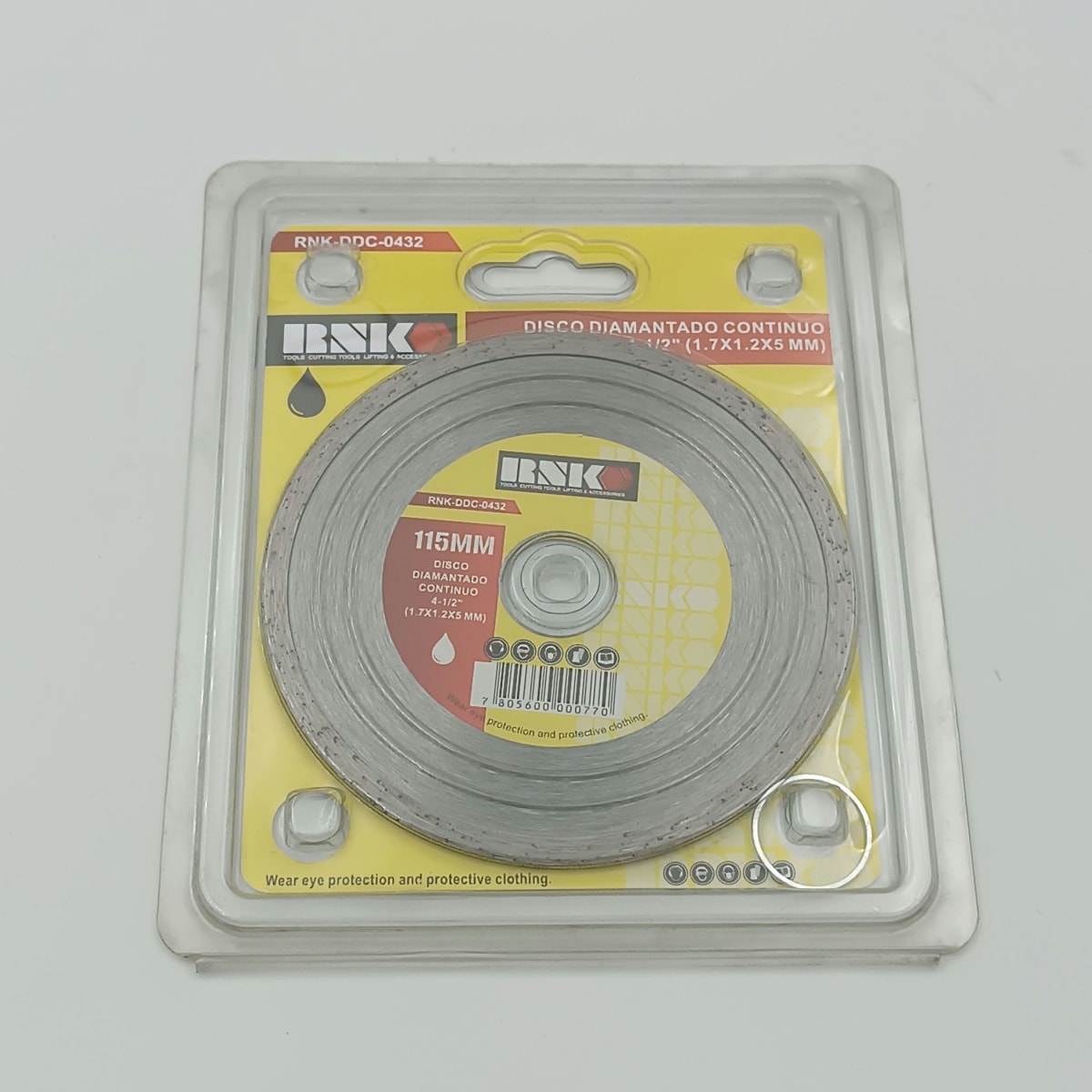 DISCO DIAMANTADO CONTINUO 4-1/2 (1.7X1.2X7 MM.). RNK2