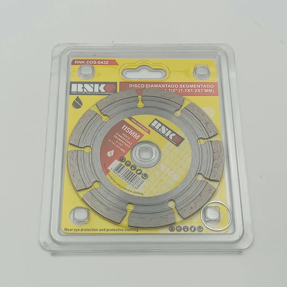 DISCO DIAMANTADO SEGMENTADO 4-1/2 (1.7X1.2X7 MM.). RNK 0