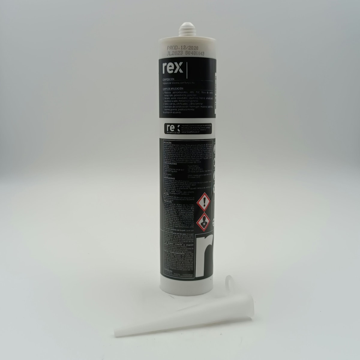 REX SILICONA NEUTRA BLANCA. CARTUCHO 300 ML2