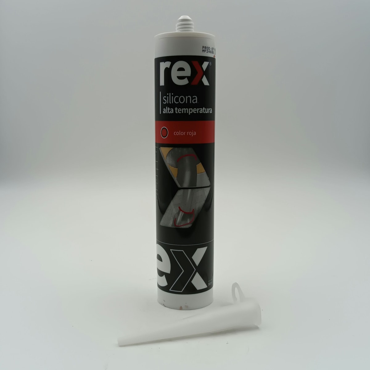 REX SILICONA ALTA TEMP ROJO. CARTUCHO 300 ML 0