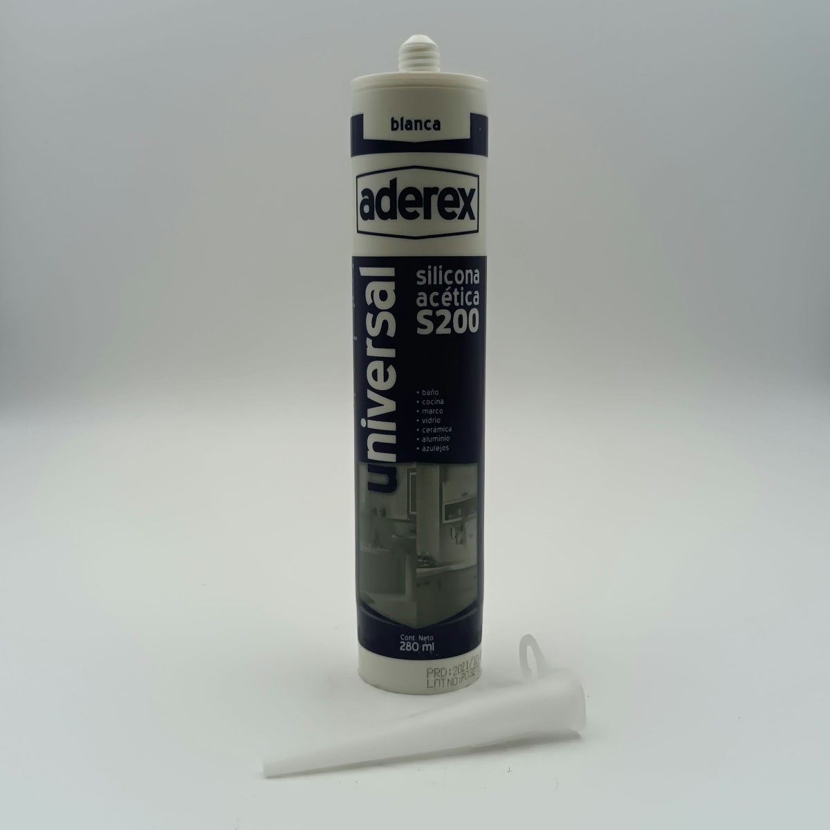 REX SILICONA ACÉTICA. BLANCA. CARTUCHO 300 ML 0