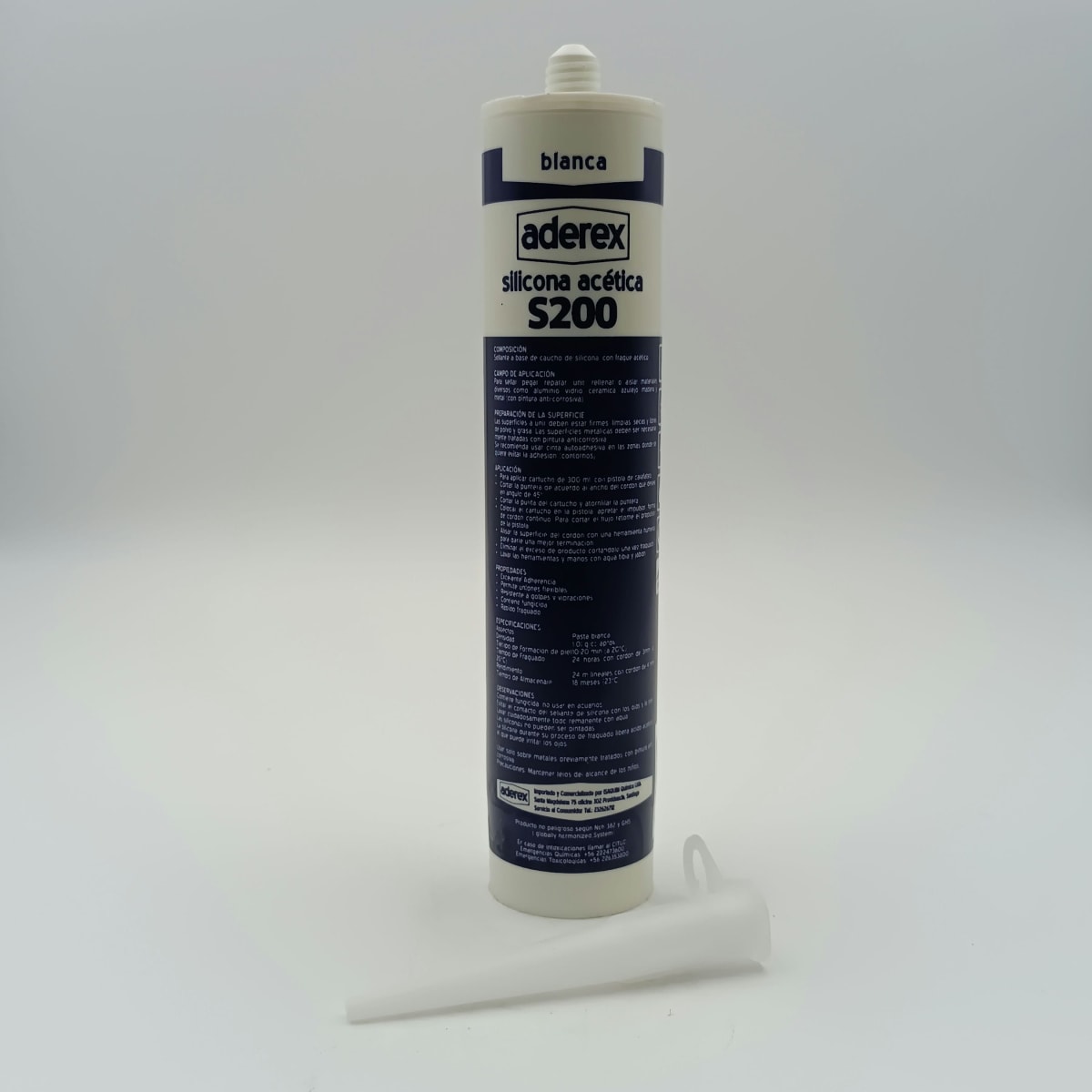 REX SILICONA ACÉTICA. BLANCA. CARTUCHO 300 ML2