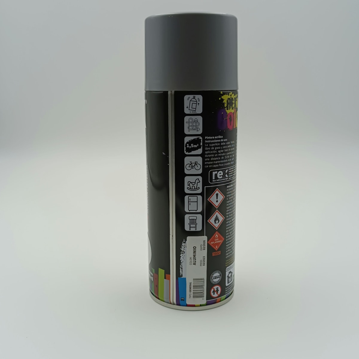 REX PINTURA SPRAY GENERAL. ALUMINIO. 400 ML2