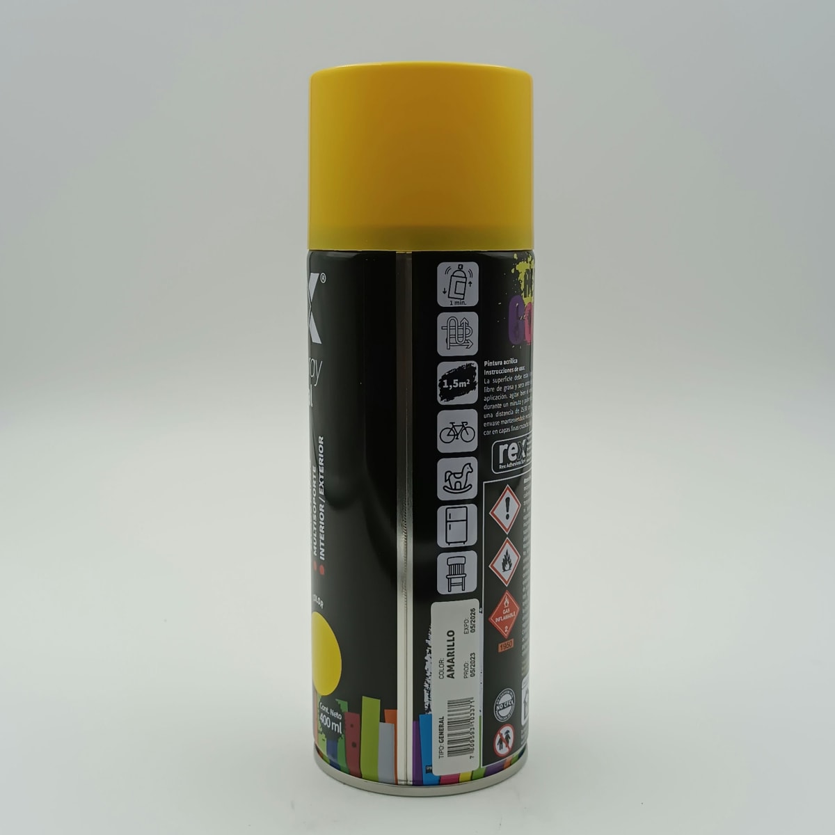 REX PINTURA SPRAY GENERAL. AMARILLO. 400 ML2