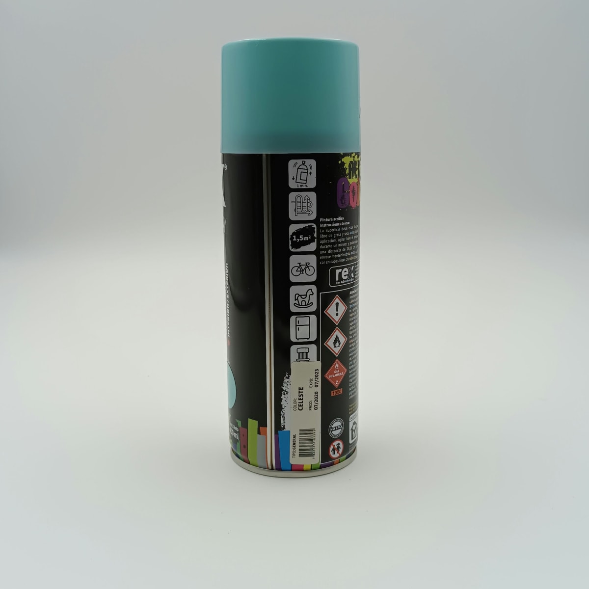 REX PINTURA SPRAY GENERAL. CELESTE. 400 ML2