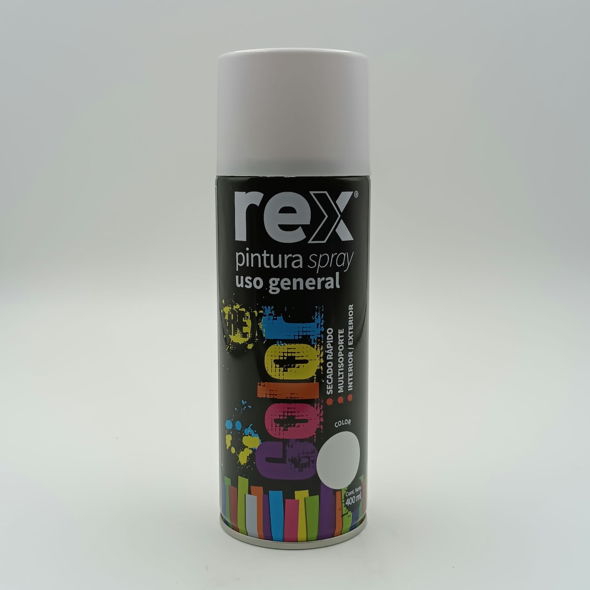 REX PINTURA SPRAY GENERAL. BLANCO BRILLANTE. 400 ML 0