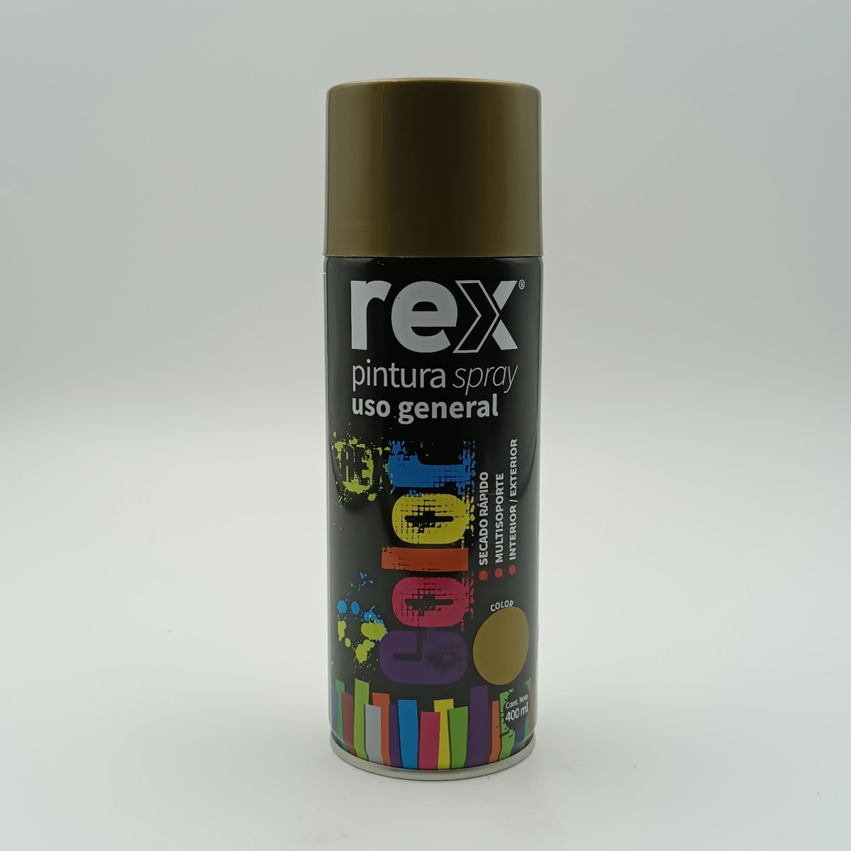 REX PINTURA SPRAY GENERAL. DORADO. 400 ML 0