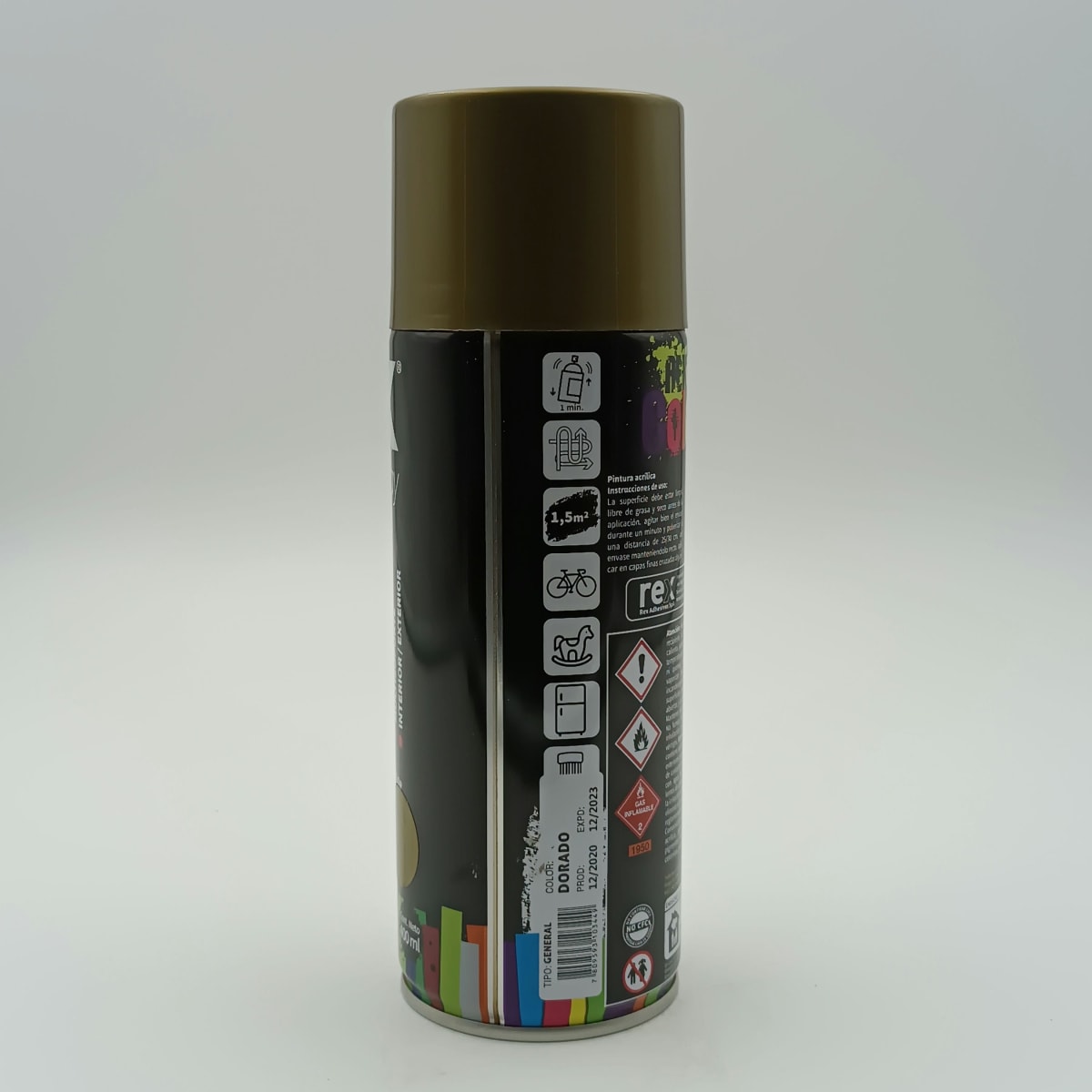 REX PINTURA SPRAY GENERAL. DORADO. 400 ML2