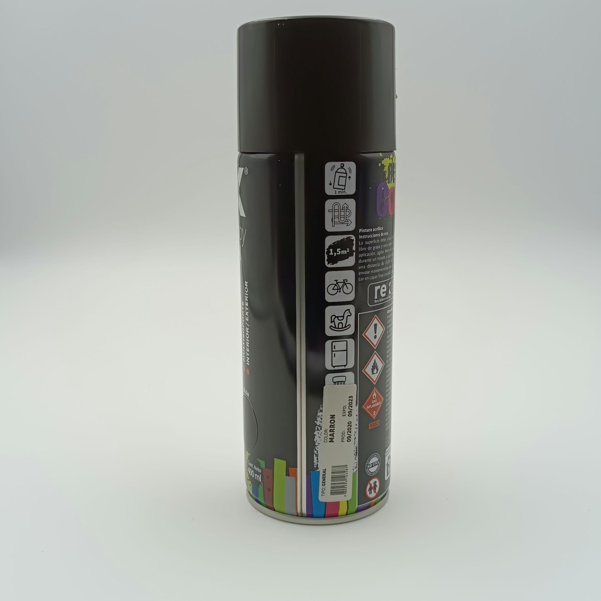 REX PINTURA SPRAY GENERAL. MARRÒN. 400 ML2