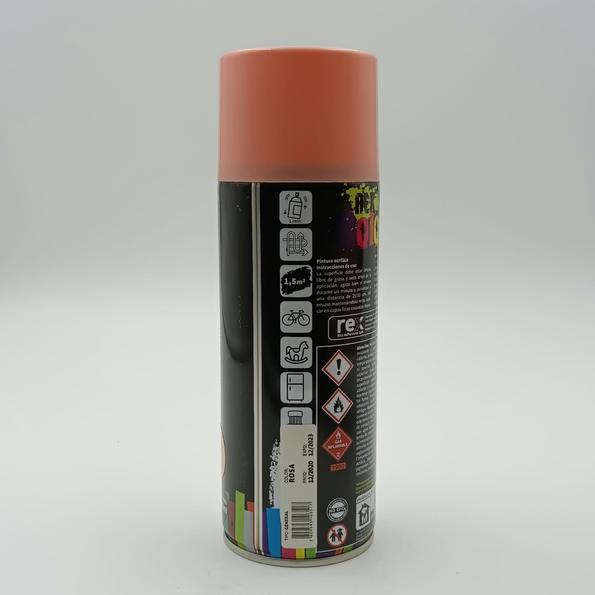 REX PINTURA SPRAY GENERAL. ROSA. 400 ML2