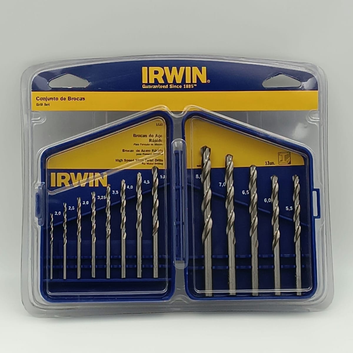 JUEGO BROCA METAL 13 PZS 2.0-8.0 MM IRWIN 15332