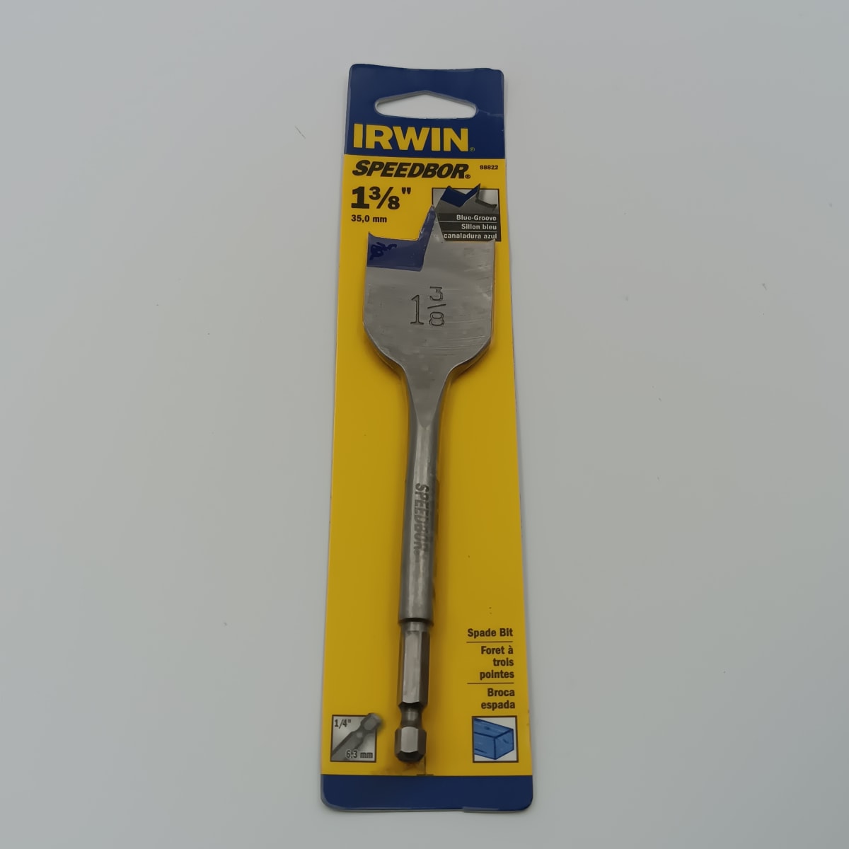 BROCA SPEEDBOR PLANA MADERA 1 3/8 X 6 IRWIN 14012-888222