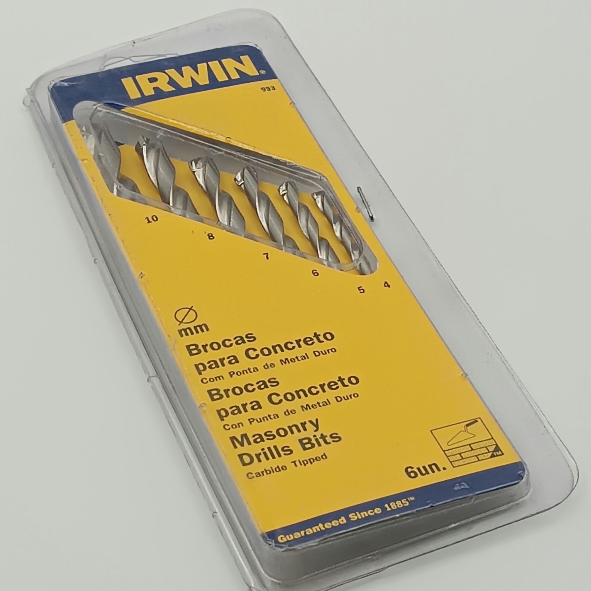 JUEGO BROCA CONCRETO 6 PZS 4.0-10 MM IRWIN 9933