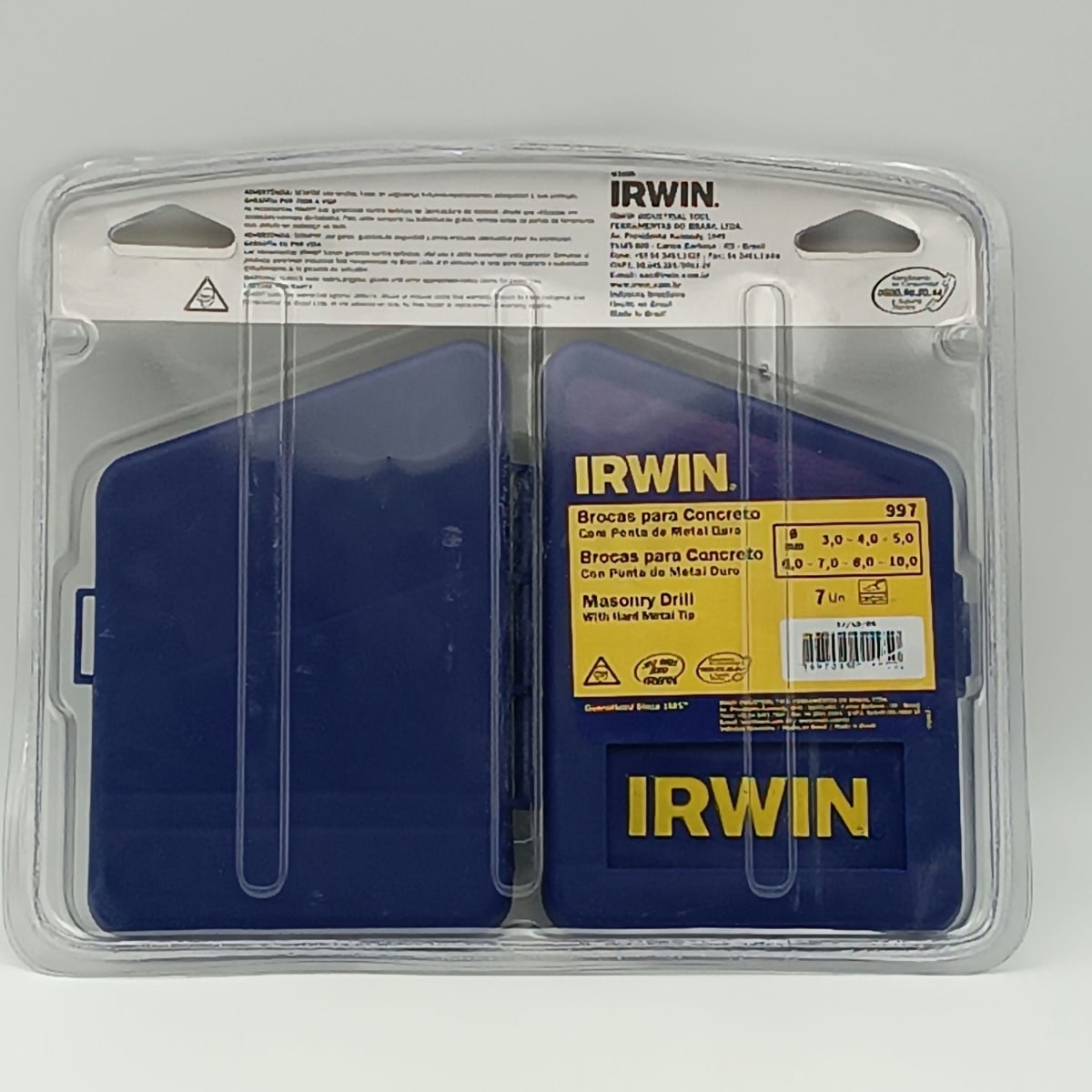 JUEGO BROCA CONCRETO 7 PZS 3.0-10MM IRWIN 997 0