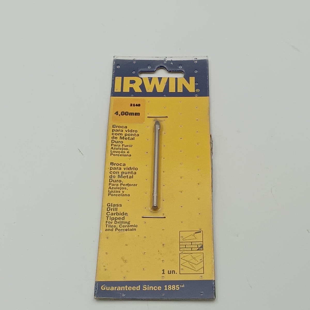 BROCA PARA VIDRIO Y CERAMICA 4.0 MM.. IRWIN 21482