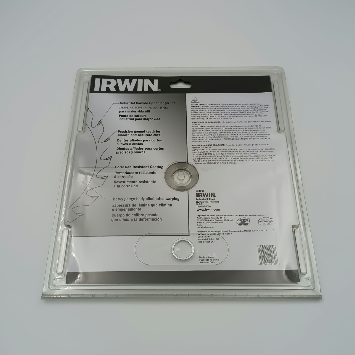 DISCO SIERRA CIRCULAR IRWIN 12 PULGADAS X 60 CORTE FINO, 151892