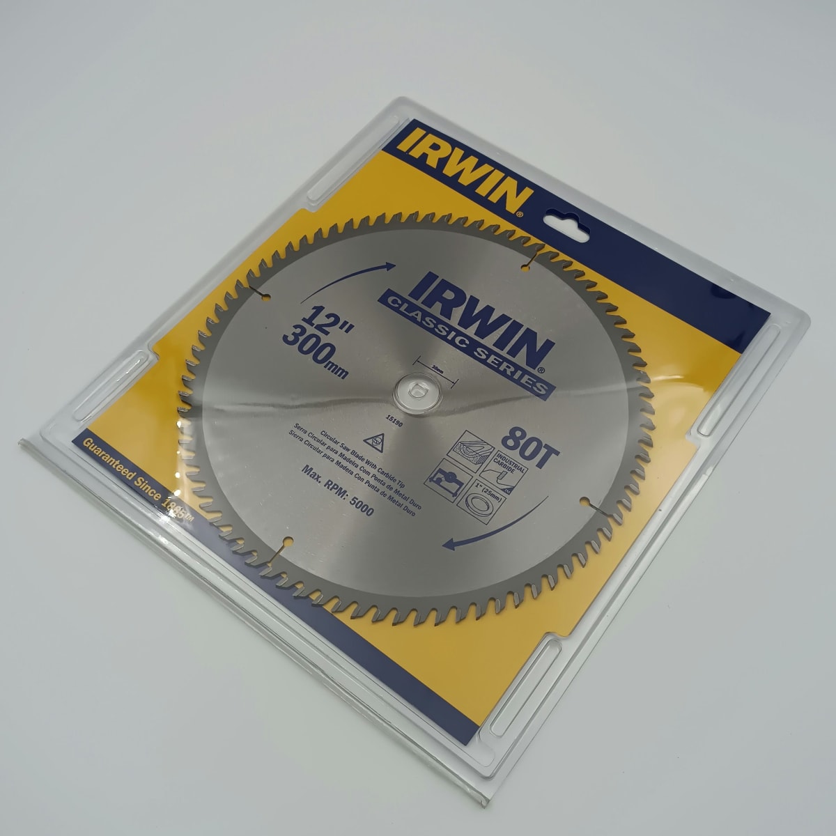 DISCO SIERRA CIRCULAR IRWIN 12 X 80 CORTE FINO. 15190 0