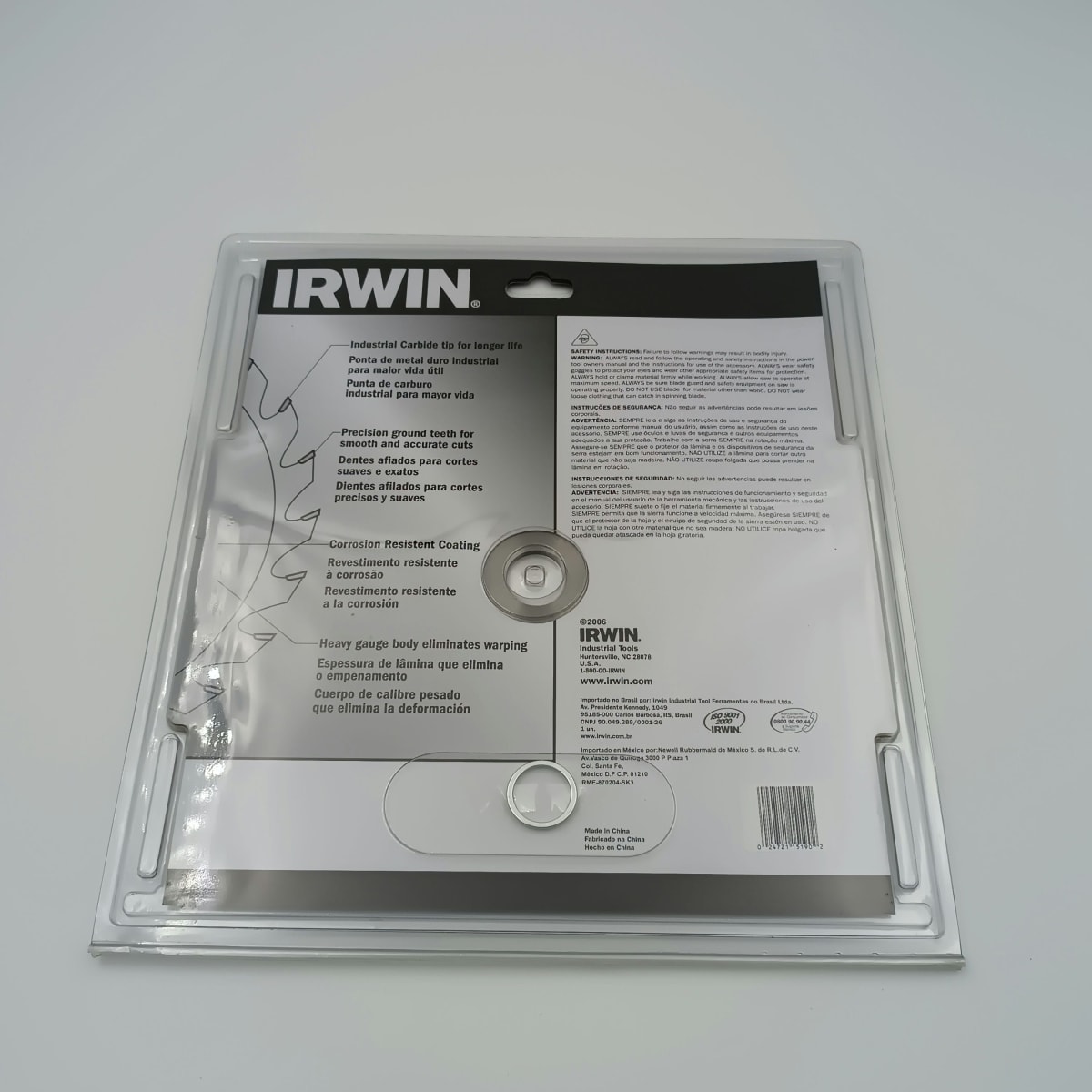 DISCO SIERRA CIRCULAR IRWIN 12 X 80 CORTE FINO. 151902