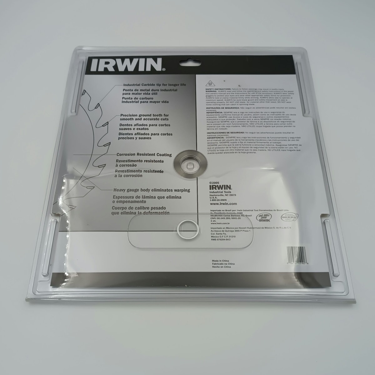 DISCO SIERRA CIRCULAR IRWIN 14 PULGADAS X 40 CORTE FINO, 15192ZR2