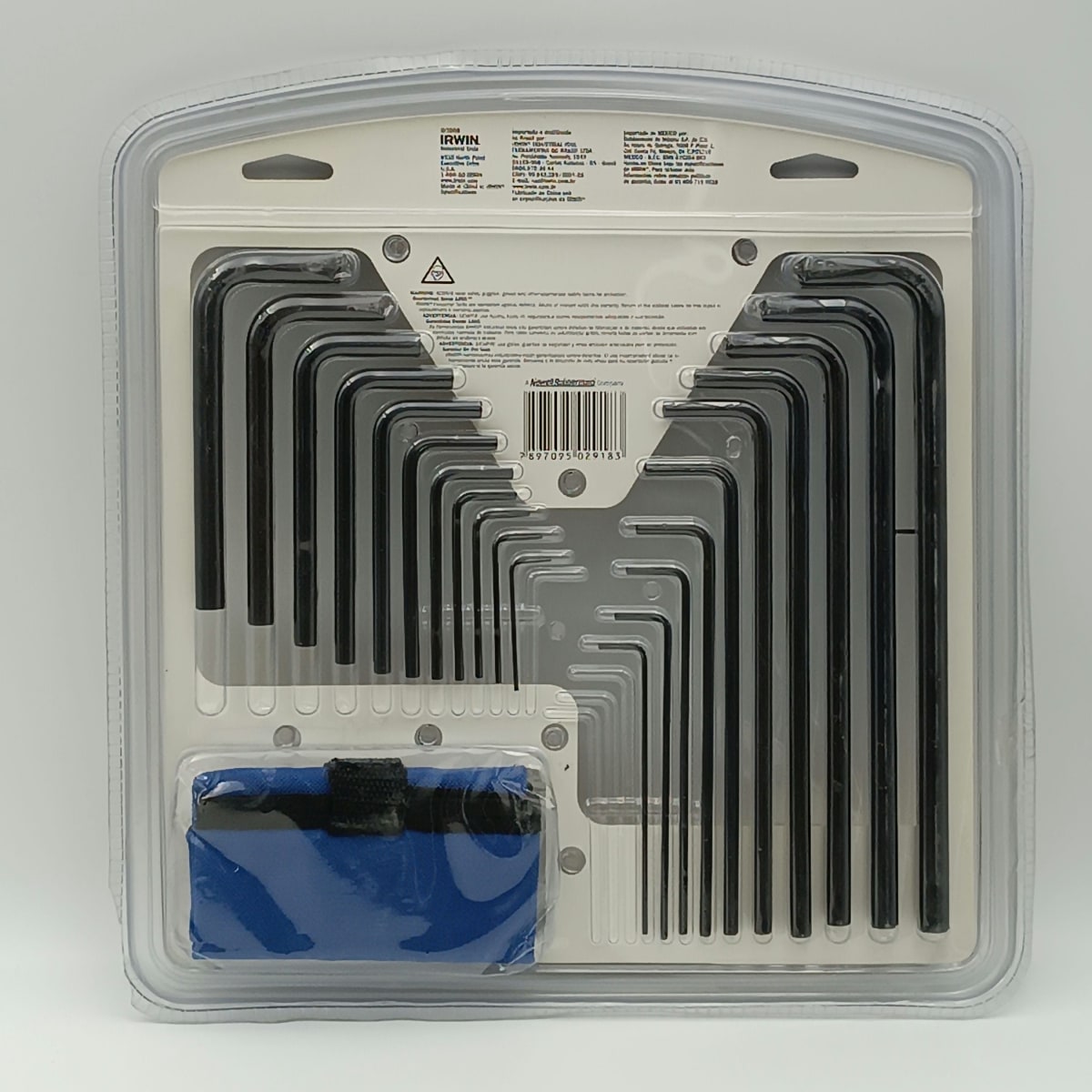 SET LLAVE HEXAGONAL MILIMETRICA L CORTA - LARGA IRWIN 22 PC 1.5 A 10.0 MM.. IW10760 0