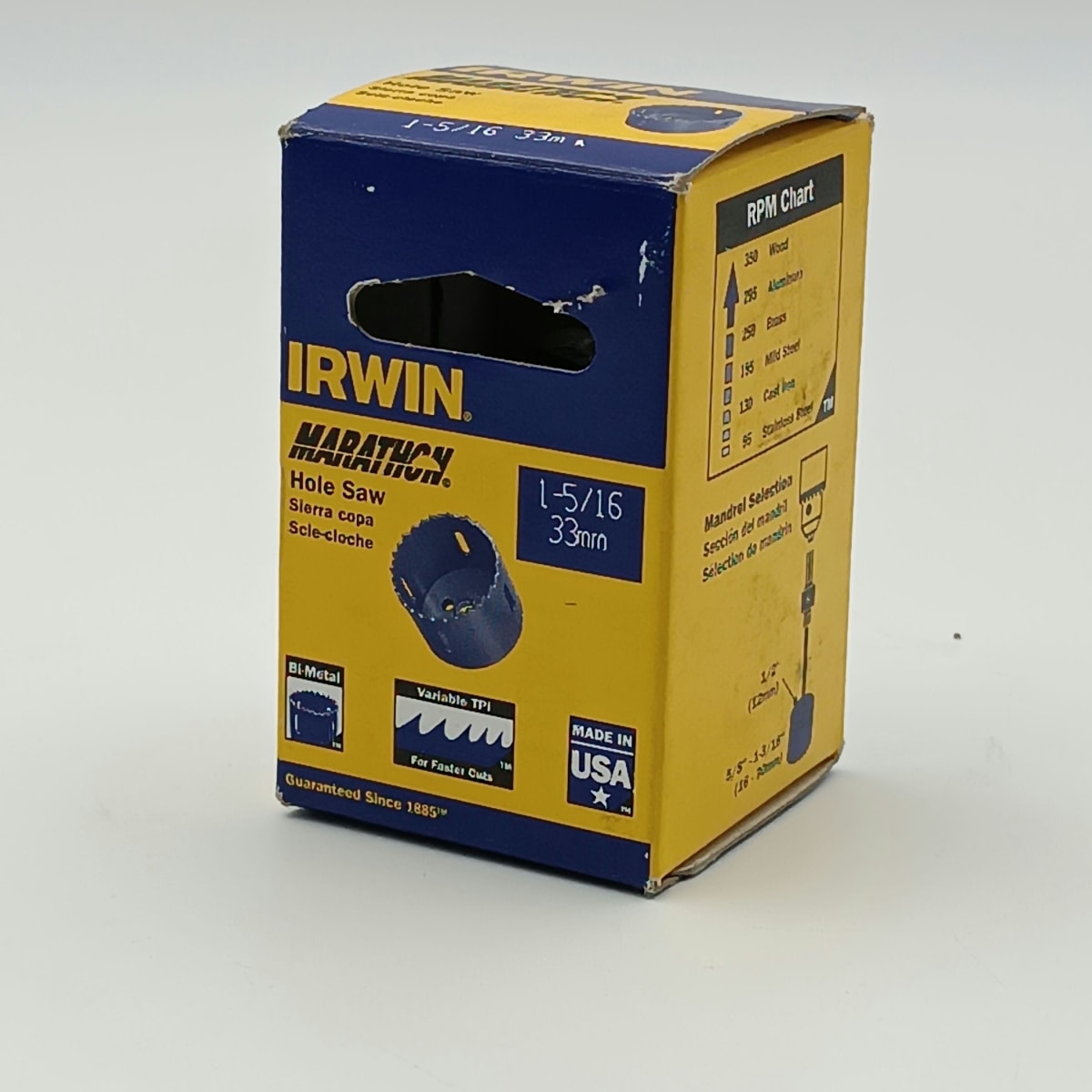 SIERRA COPA BI METALICA 1-5/16 (33 MM.), IRWIN 373150BX2