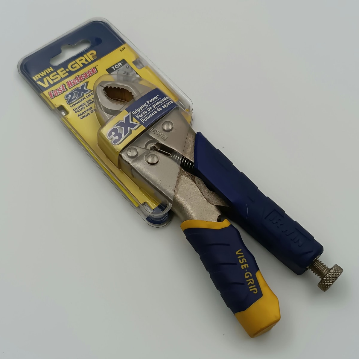 CAIMAN VISE GRIP 7 7CR BOCA CURVA MANGO FAST-RELEASE. 13T2