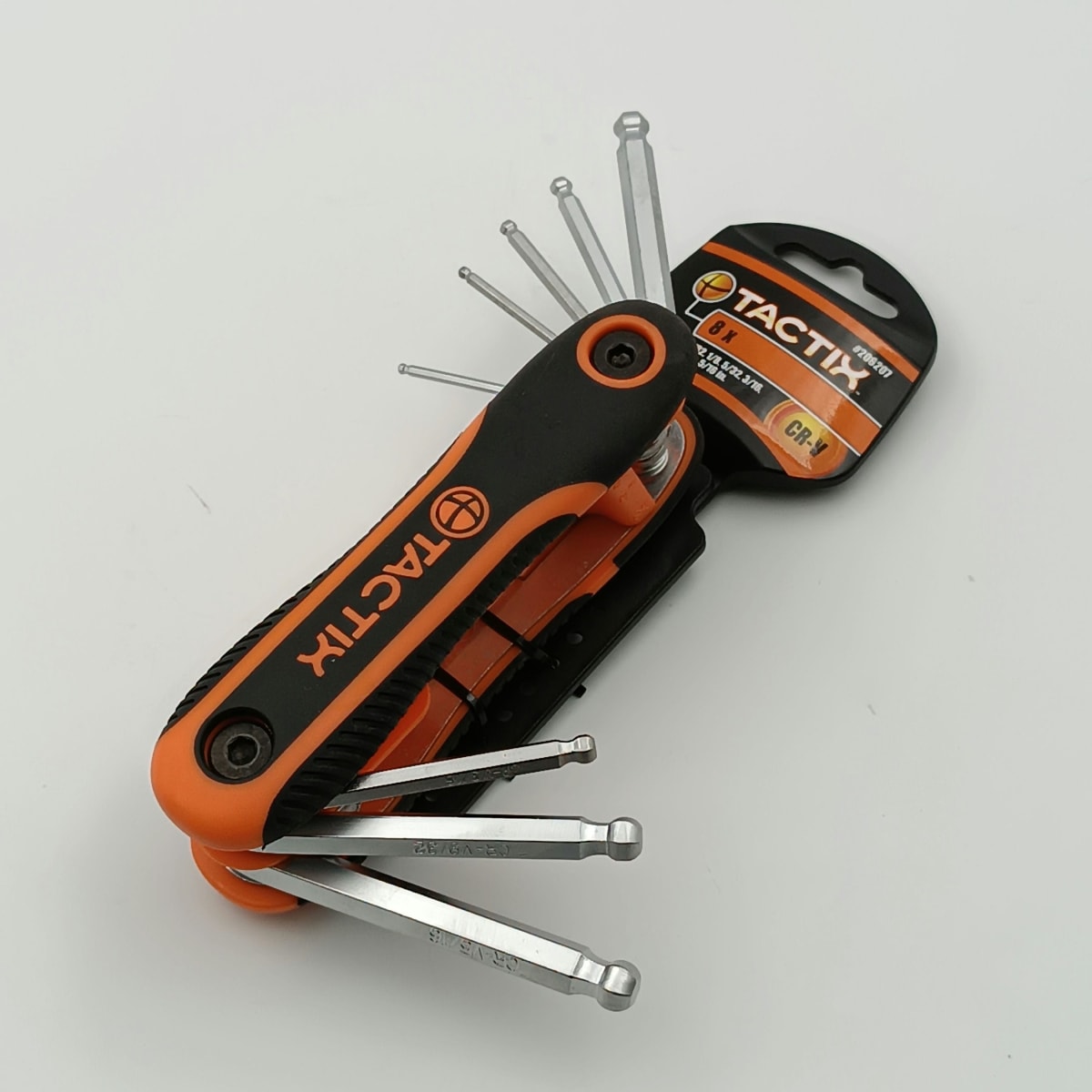 JUEGO LLAVE ALLEN PUNTA BOLA TIPO NAVAJA 8 PIEZAS PULGADAS (5/64-3/32-1/8-5 TACTIX 206207 0