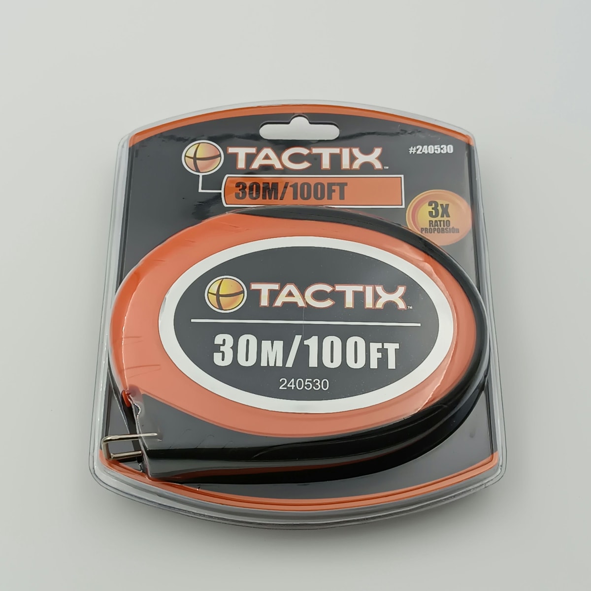 HUINCHA LARGA 30M (100FT) X 10 MM. TACTIX 2405303