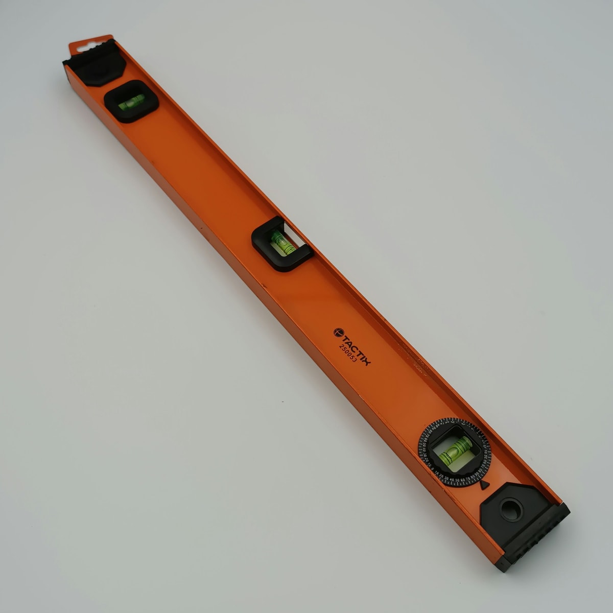 NIVEL ALUMINIO TIPO I 600 MM.(24) HORIZONTAL-VERTICAL 3 AGUAS TACTIX 2500532