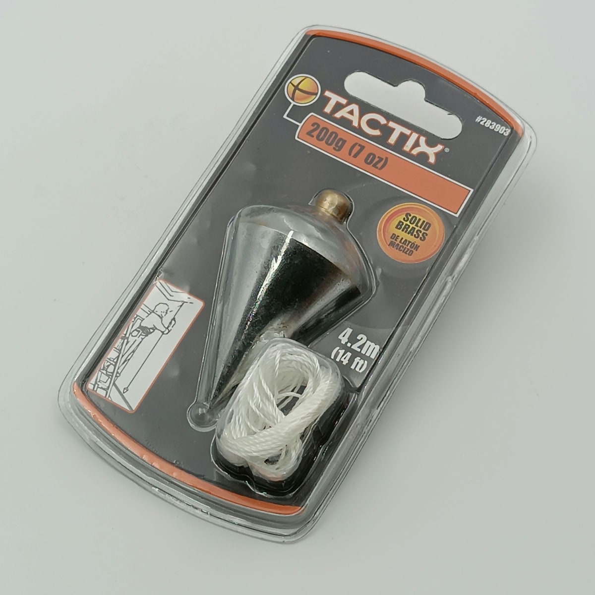 PLOMADA CARPINTERO 200 GRS(7OZ) CON HILO TACTIX 283903 0