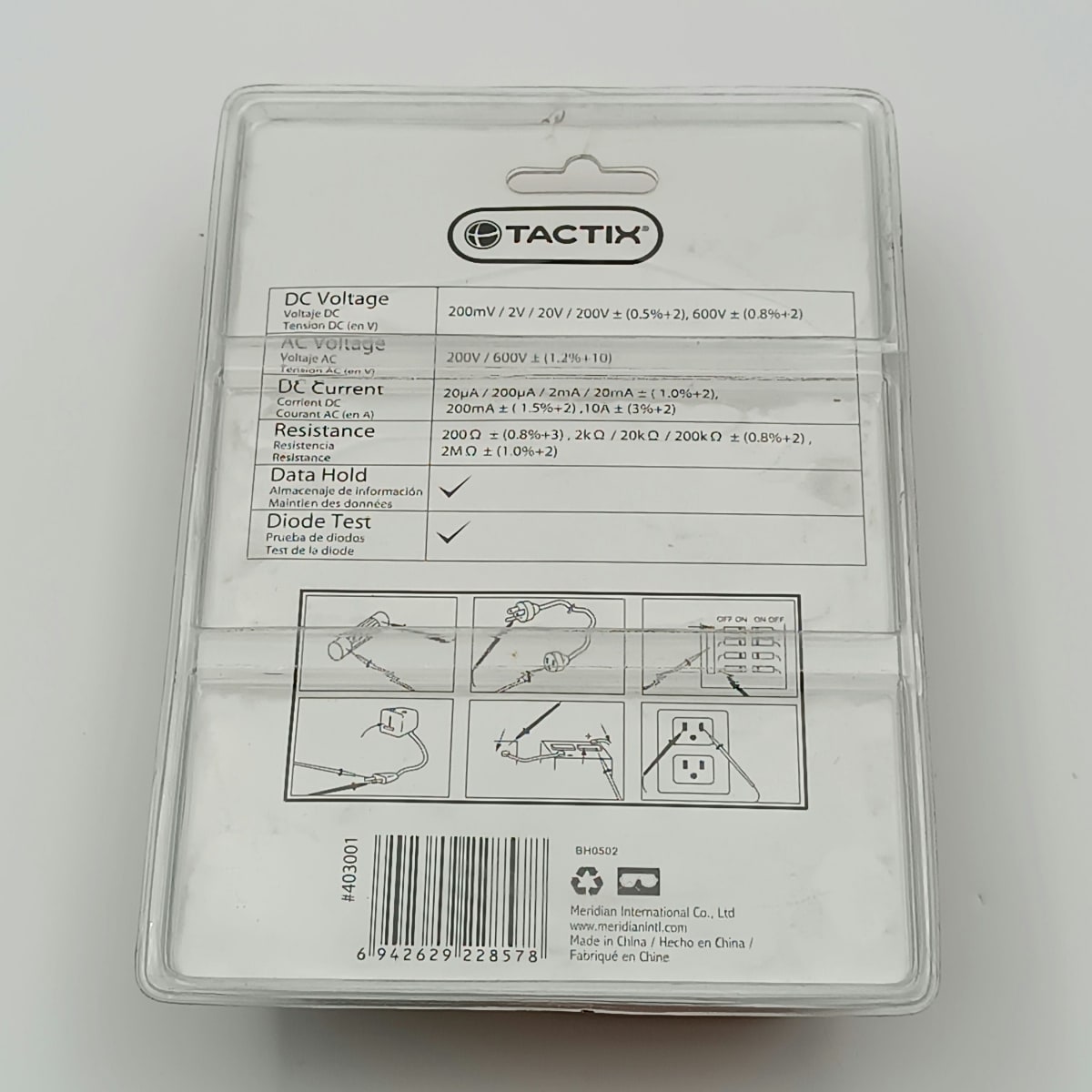 MULTITESTER DIGITAL 830B TACTIX 403001 07 0