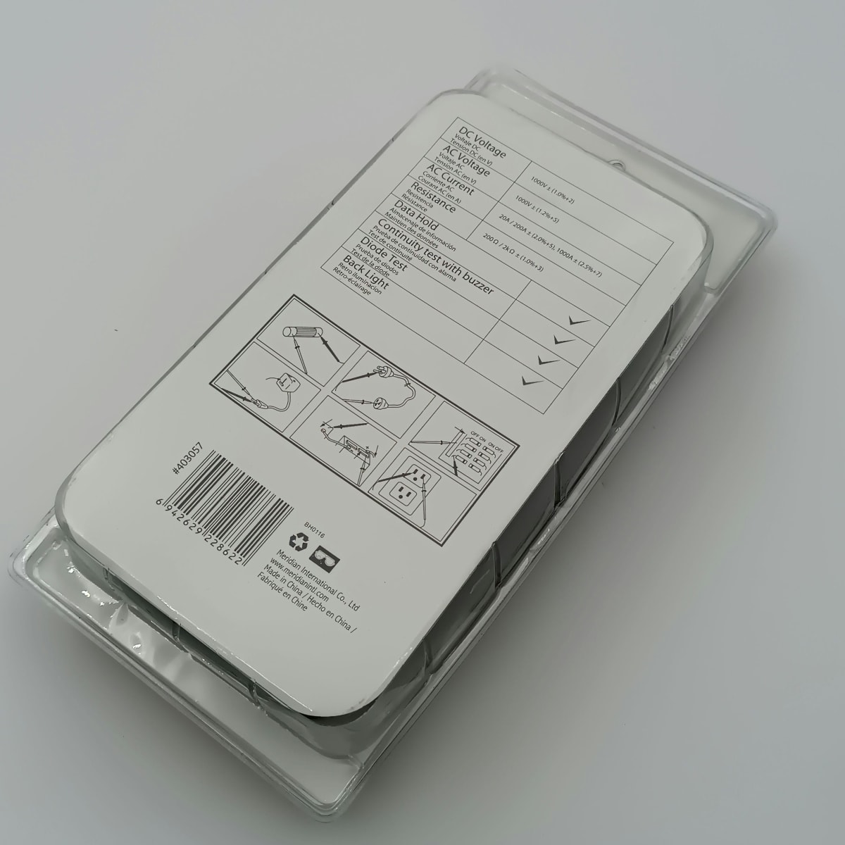 MULTITESTER DIGITAL INDUSTRIAL CON GANCHO VA310 TACTIX 4030572