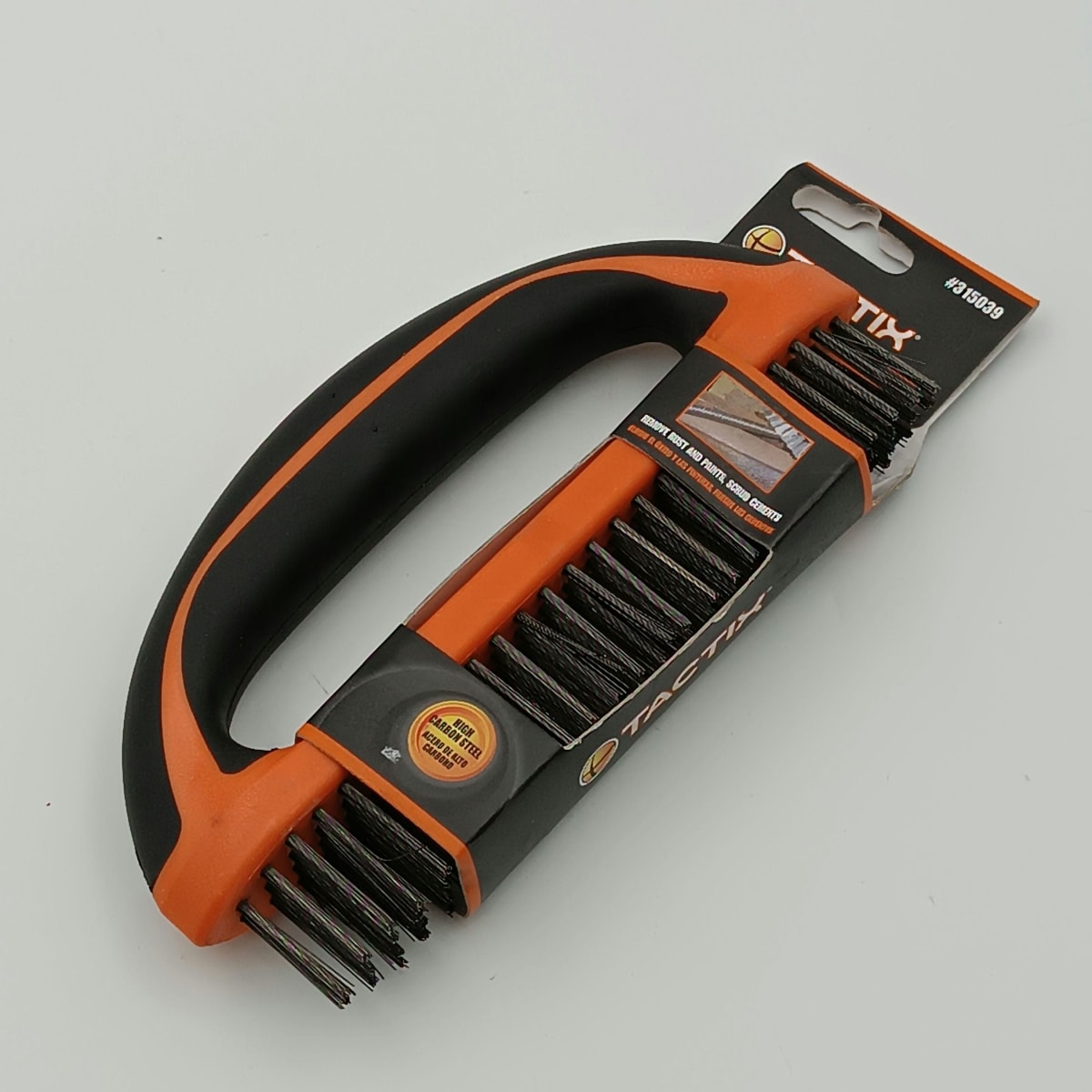 CEPILLO REMOVEDOR CERDA ALAMBRE MANGO EN D 210 MM.(8 1/4) TACTIX 3150392