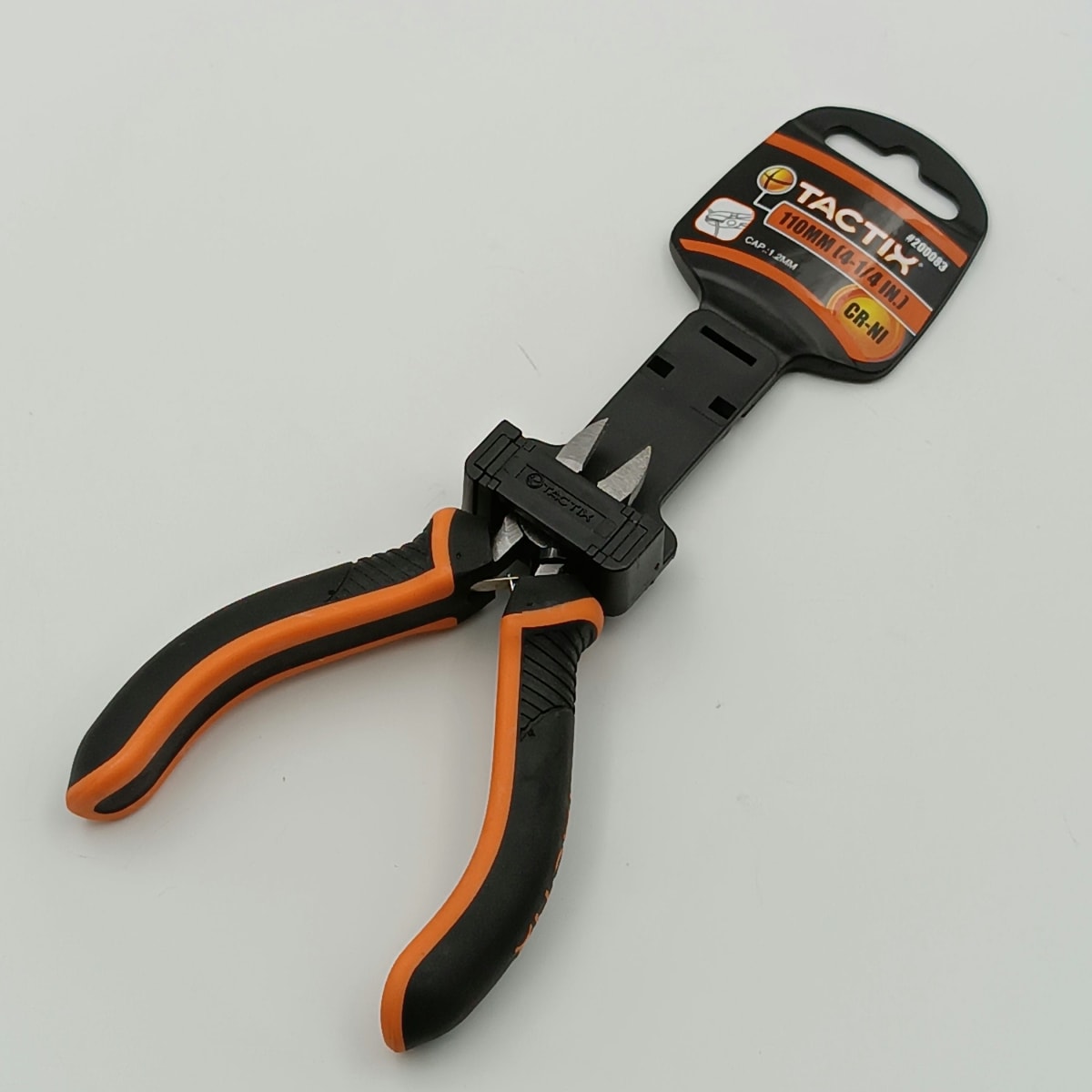 ALICATE CORTE DIAGONAL 4 1/4(110 MM.) MANGO REFORZADO TACTIX 2000832