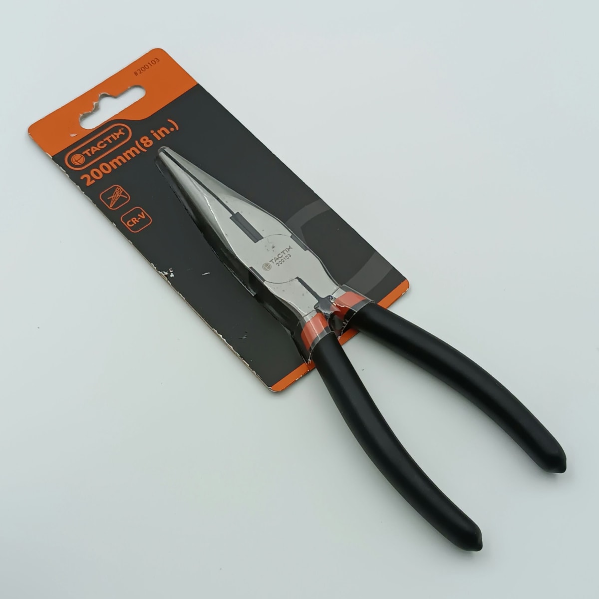 ALICATE PUNTA LARGA 8 PULGADAS(200 MM.) TACTIX 200103 0