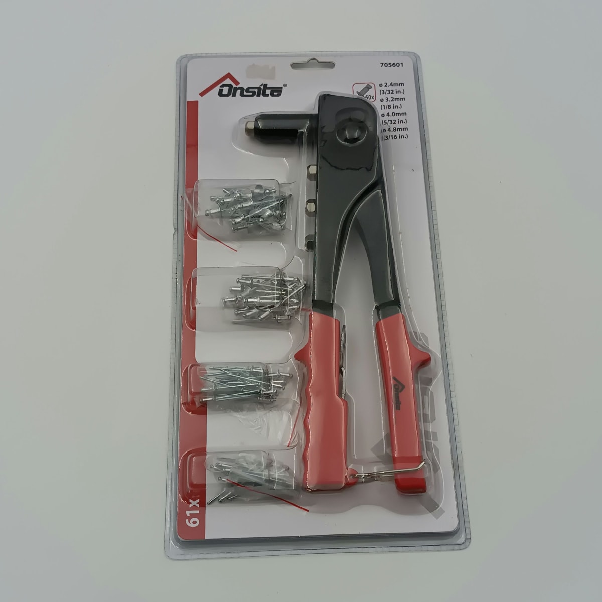 JUEGO REMACHADORA CON 61 REMACHES ONSITE 705601 0