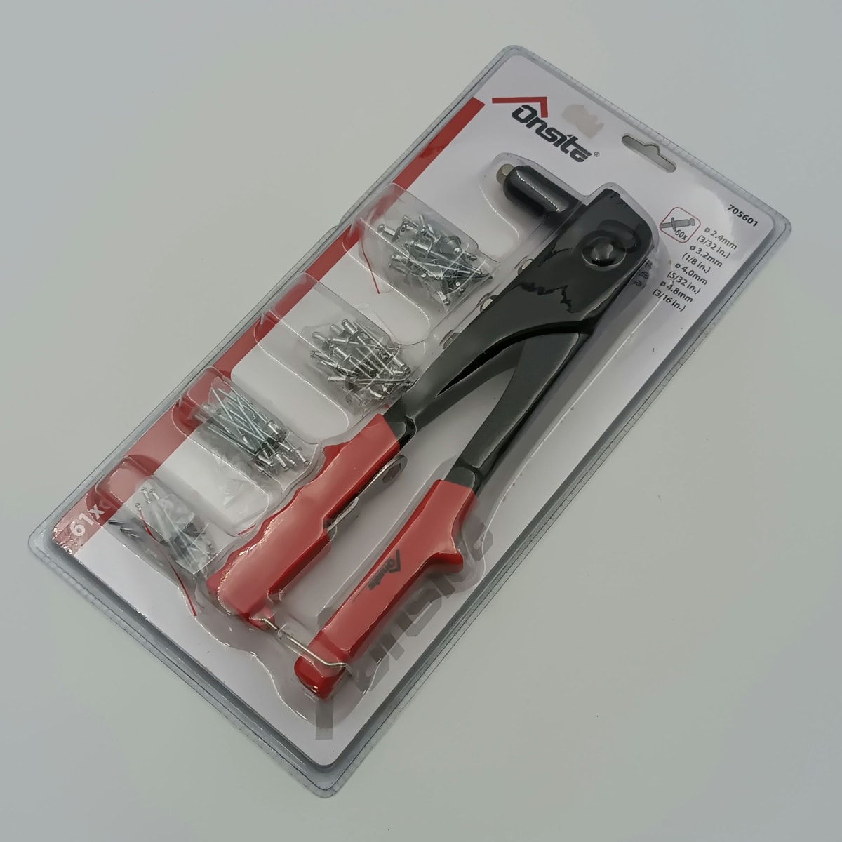 JUEGO REMACHADORA CON 61 REMACHES ONSITE 7056014